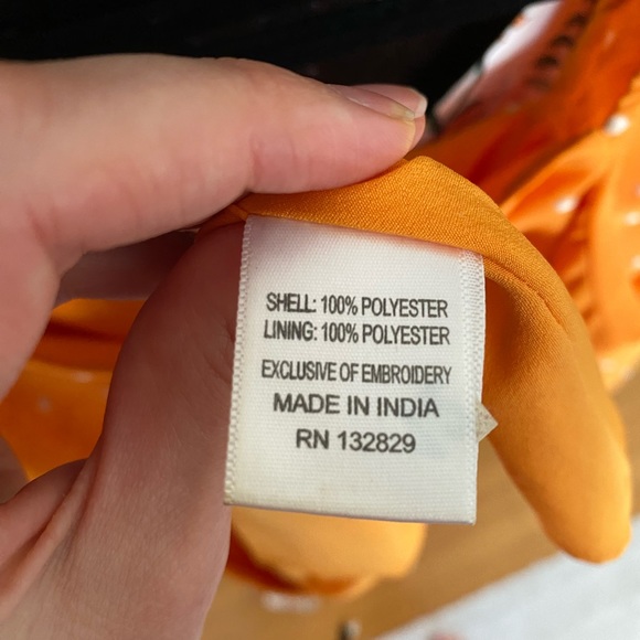 Privacy Please Nich Mini Dress in Marigold sz XS - Picture 12 of 13